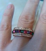 Dámsky swarovski prsteň