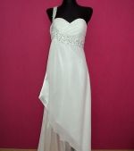 Večerné šaty ihneď k odberu, Farba - ivory