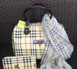 Set Burberry - kabelka, šatka, peňaženka