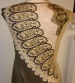 Olivovo zelené tričko bez rukávov, XL