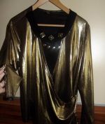 Zlatá elegantná bluzka