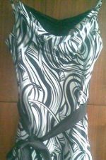 Čierno-biele spoločenské šaty s čipkou veľ. 38-42