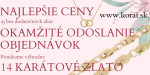 Zľavy na zlaté šperky zo 14k zlata Korai